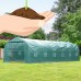26.25' Outdoor Walk-In Greenhouse Extra Large Plant Gardening PE Cover - Green   